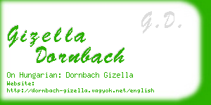 gizella dornbach business card